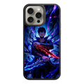 Solo Leveling Sung Jin woo Phone Case For iPhone Samsung Galaxy Pixel - Sung Jin woo Holding Red and Blue Daggers On Black Background