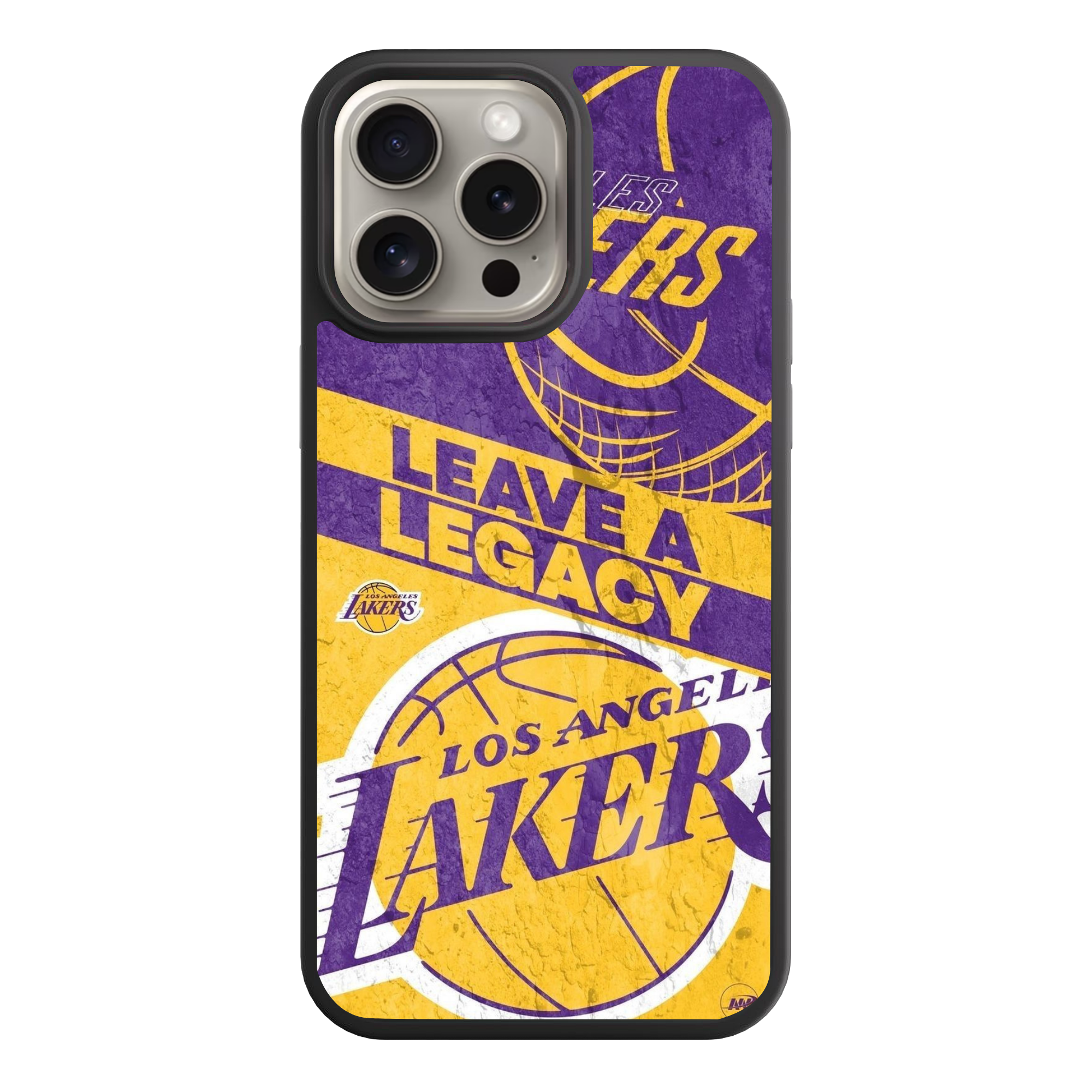 NBA Los Angeles Lakers Phone Case For iPhone Samsung Galaxy Pixel - Los Angeles Lakers Leave A Legacy Poster