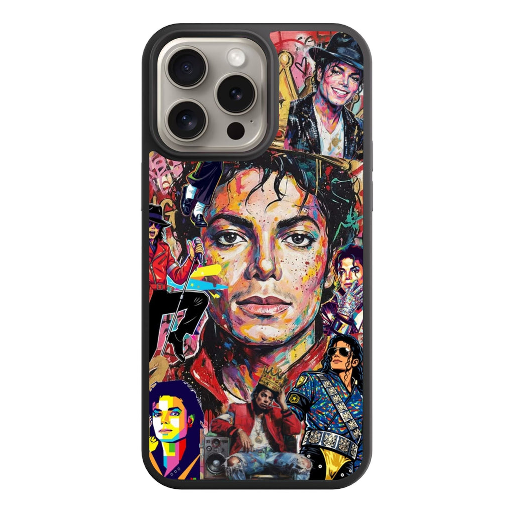 Michael Jackson Phone Case For iPhone Samsung Galaxy Pixel - Michael Jackson Colorful Graffiti Collage