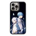 Frieren Beyond Journeys End Phone Case For iPhone Samsung Galaxy Pixel - Frieren And Himmel On Black Background