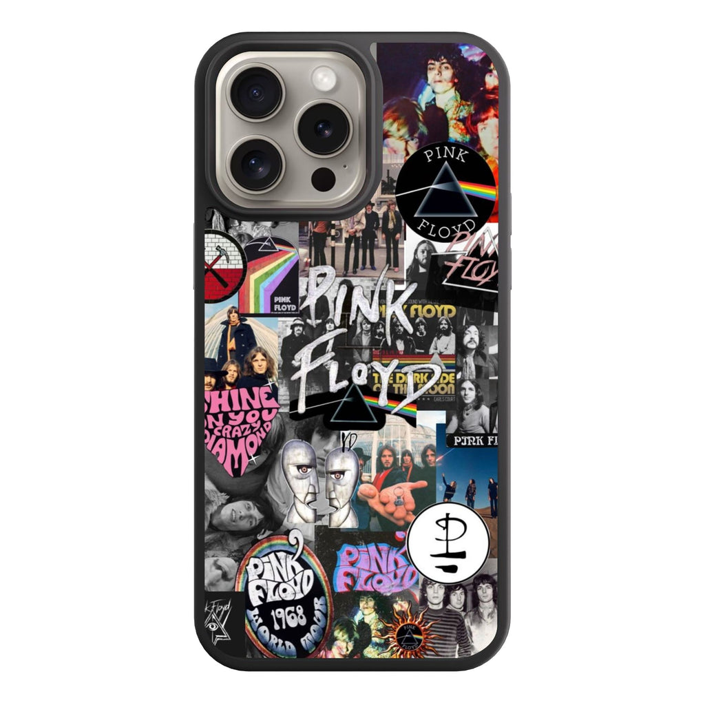 Pink Floyd Phone Case For iPhone Samsung Galaxy Pixel - Pink Floyd Aesthetic Retro Photo Collage Poster
