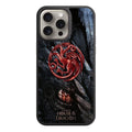 House Of The Dragon Phone Case For iPhone Samsung Galaxy Pixel - House Of The Dragon Targaryen Sigil Poster In Dark Dragon Scales Background