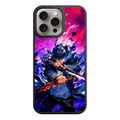 Solo Leveling Sung Jin woo Phone Case For iPhone Samsung Galaxy Pixel - Sung Jin woo Holding Red and Blue Daggers On Pink and Purple Background