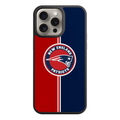 NFL New England Patriots Phone Case For iPhone Samsung Galaxy Pixel - New England Patriots Logo On Red And Navy Split Background