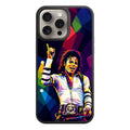 Michael Jackson Phone Case For iPhone Samsung Galaxy Pixel - Michael Jackson Geometric Pop Art Portrait In Colorful Background