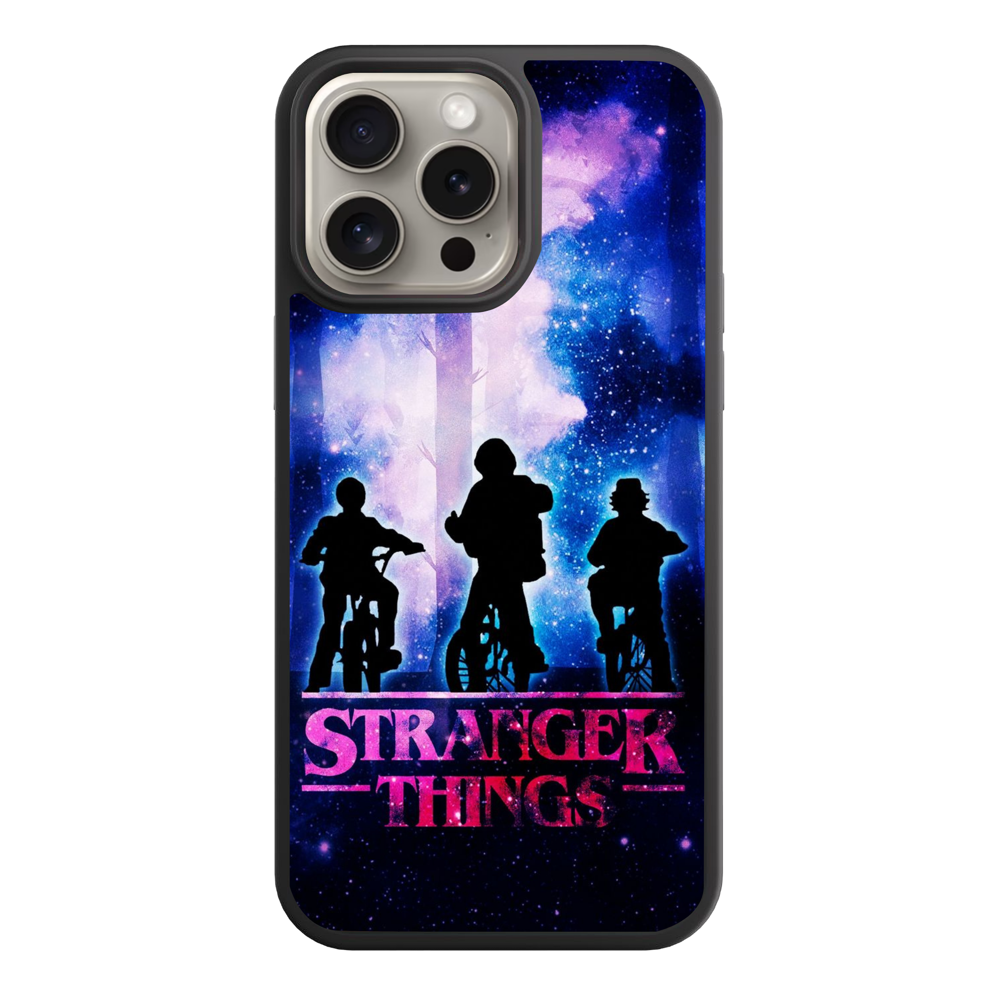 Stranger Things Phone Case For iPhone Samsung Galaxy Pixel - Stranger Things Galaxy Silhouette Art