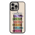 Katseye Phone Case For iPhone Samsung Galaxy Pixel - Katseye Artistic Eyes Illustration On Beige Background