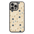 Floral Pattern Phone Case For iPhone Samsung Galaxy Pixel - Dainty Blue And White Floral Pattern
