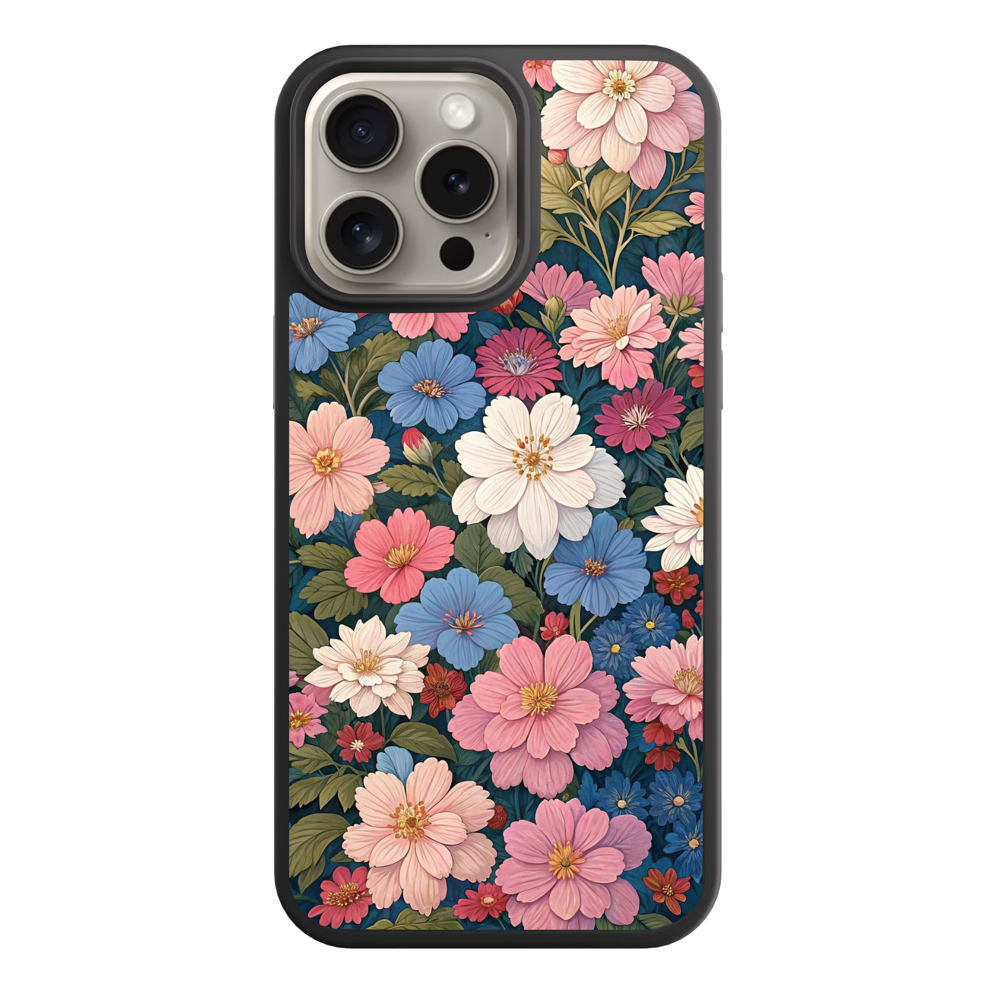 Floral Pattern Phone Case For iPhone Samsung Galaxy Pixel - Vibrant Colorful Wildflower Botanical Floral Pattern