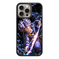 Dragon Ball Trunks Phone Case For iPhone Samsung Galaxy Pixel - Super Saiyan Future Trunks Action Art With Glowing Energy Sword On Black Background With Grey Smoke And Embers