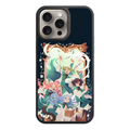 Witch Hat Atelier Phone Case For iPhone Samsung Galaxy Pixel - Witch Hat Atelier Four Apprentices Group Portrait In Ornate Mirror On Dark Navy Background