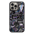 Nike Phone Case For iPhone Samsung Galaxy Pixel - Nike Graffiti Collage Black And White Art