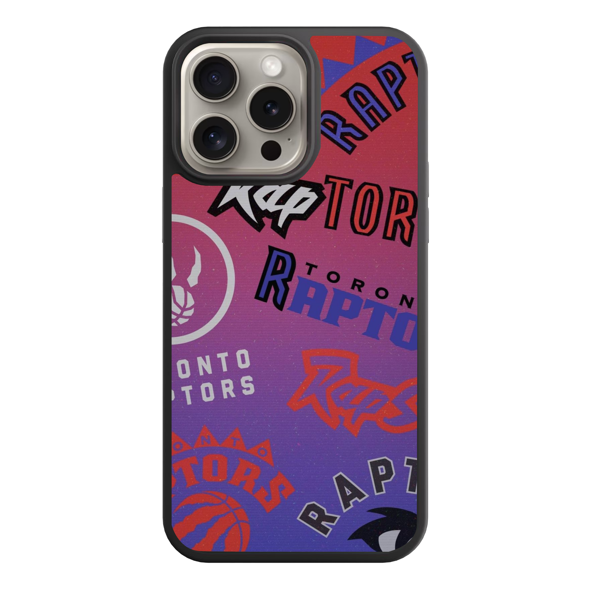 NBA Toronto Raptors Phone Case For iPhone Samsung Galaxy Pixel - Toronto Raptors Multi Logos Collage Art