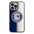 NFL New England Patriots Phone Case For iPhone Samsung Galaxy Pixel - New England Patriots Logo On Navy And White Split Background