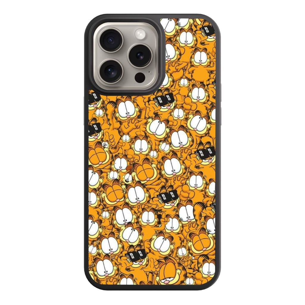 Garfield Phone Case For iPhone Samsung Galaxy Pixel - Garfield Expressive Expressions Collage Poster