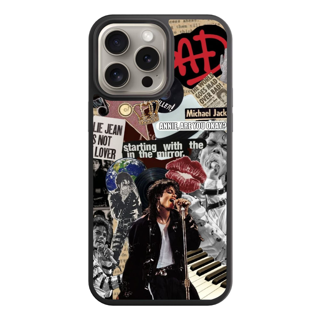 Michael Jackson Phone Case For iPhone Samsung Galaxy Pixel - Michael Jackson Vintage Scrapbook Collage