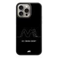 Arctic Monkeys Phone Case For iPhone Samsung Galaxy Pixel - Arctic Monkeys Do I Wanna Know Line Art Poster In Black Background
