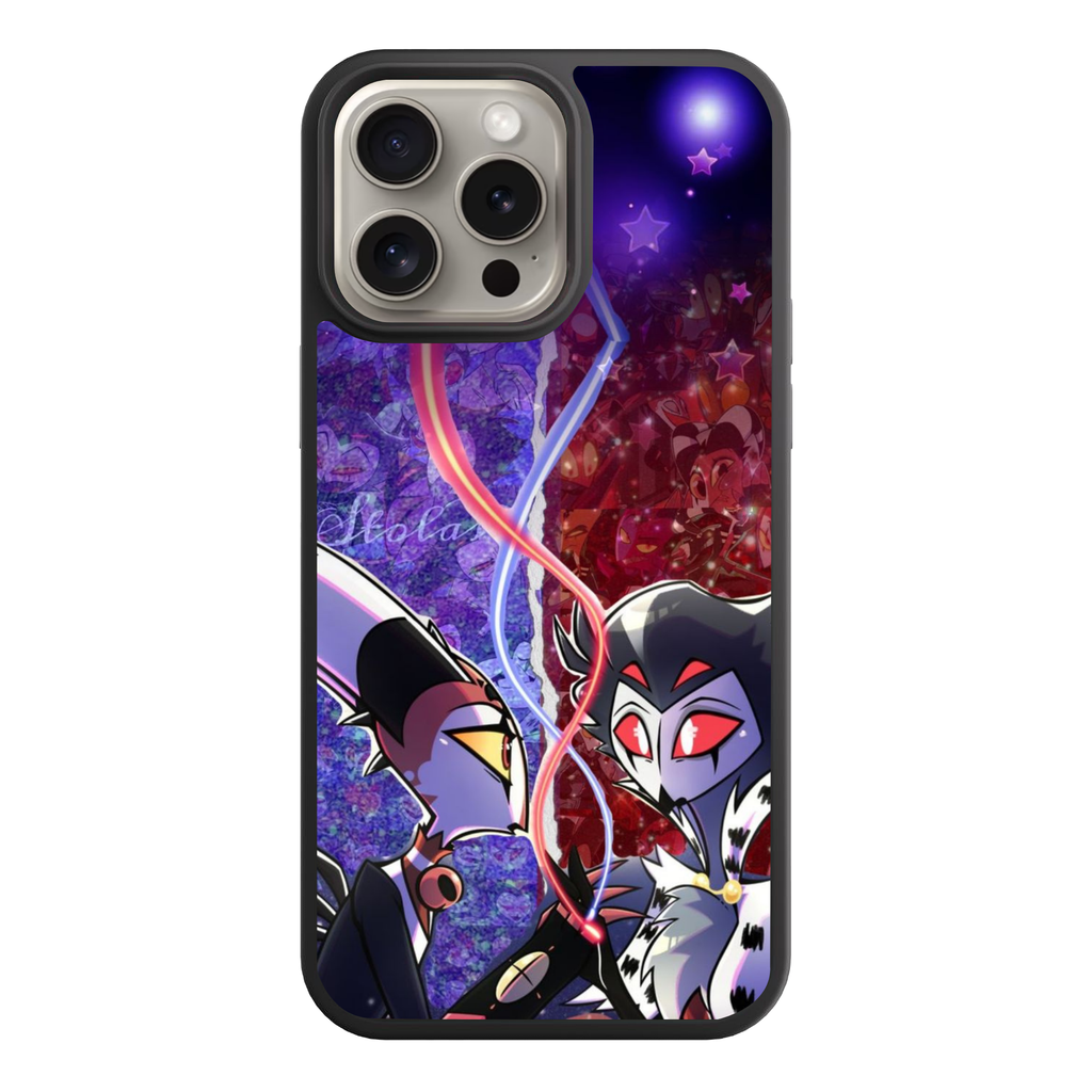 Helluva Boss Phone Case For iPhone Samsung Galaxy Pixel - Blitz And Stolas The Red String Of Fate Collage