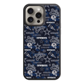 NFL Dallas Cowboys Phone Case For iPhone Samsung Galaxy Pixel - Dallas Cowboys Distressed Logo And Helmet Pattern On Navy Background