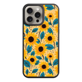 Floral Pattern Phone Case For iPhone Samsung Galaxy Pixel - Cute Bright Illustrated Sunflower Pattern