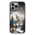 Witch Hat Atelier Coco Phone Case For iPhone Samsung Galaxy Pixel - Coco Holding A Glowing Lantern In Front Of Cloudy Mountain Background
