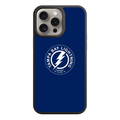 NHL Tampa Bay Lightning Phone Case For iPhone Samsung Galaxy Pixel - Tampa Bay Lightning Roundel Logo On Navy Blue Background