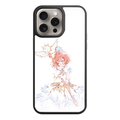 Cardcaptor Sakura Phone Case For iPhone Samsung Galaxy Pixel - Sakura Kinomoto Holding Her Dream Wand On White Background