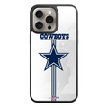 NFL Dallas Cowboys Phone Case For iPhone Samsung Galaxy Pixel - Dallas Cowboys Logo And Vertical Stripes On White Background