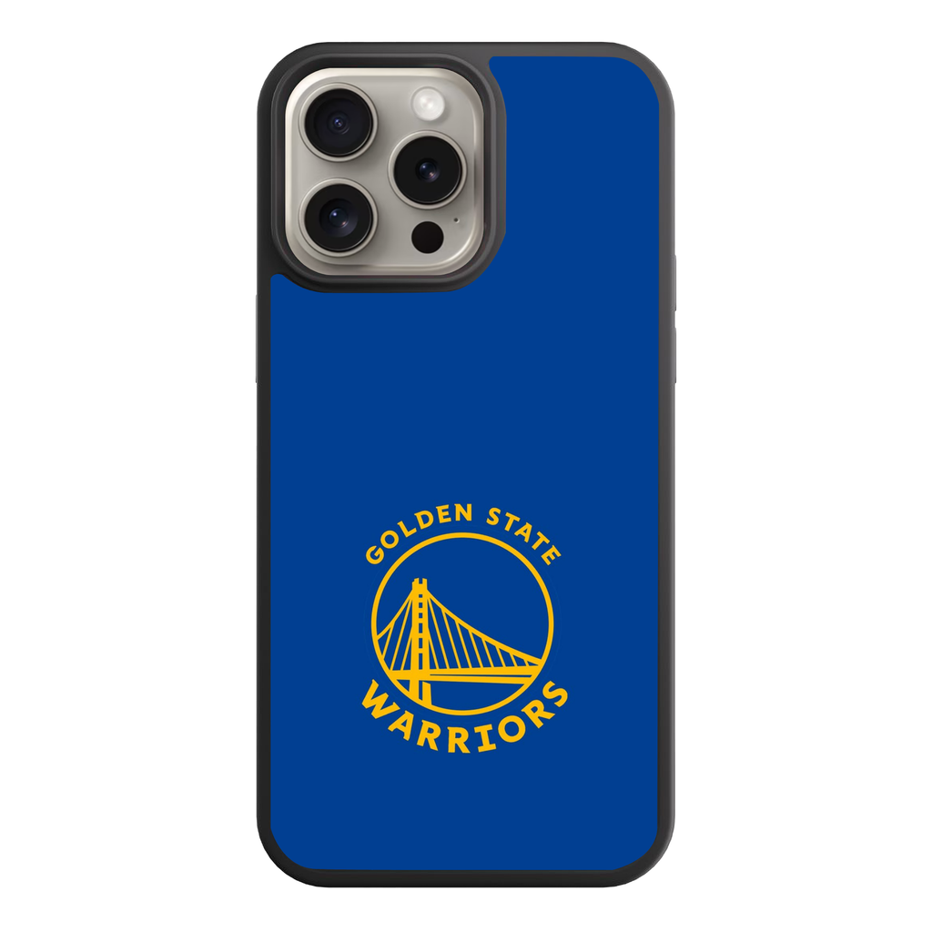 NBA Golden State Warriors Phone Case For iPhone Samsung Galaxy Pixel - Golden State Warriors Logo On Blue Background