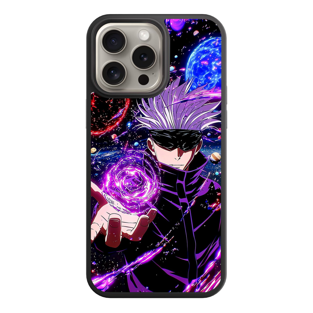 Jujutsu Kaisen Gojo Phone Case For iPhone Samsung Galaxy Pixel - Gojo Satoru Hollow Purple Cosmic Space