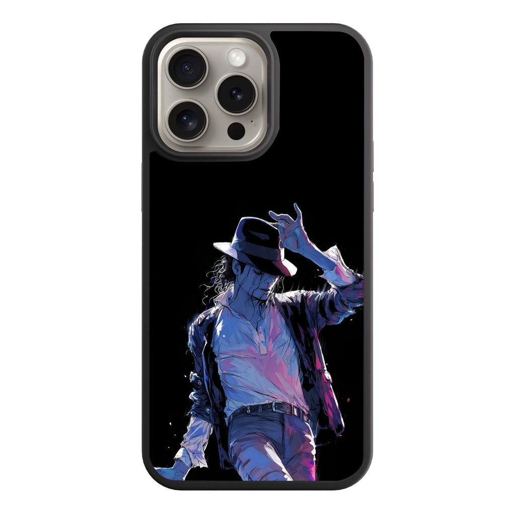 Michael Jackson Phone Case For iPhone Samsung Galaxy Pixel - Michael Jackson Artistic Portrait In Black Background