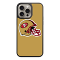NFL San Francisco 49ers Phone Case For iPhone Samsung Galaxy Pixel - San Francisco 49ers Helmet On Gold Background