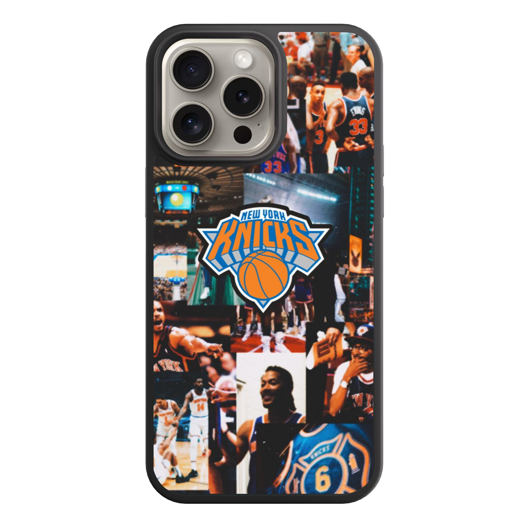 NBA New York Knicks Phone Case For iPhone Samsung Galaxy Pixel - New York Knicks Legends and Stars Collage Art