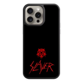 Slayer Phone Case For iPhone Samsung Galaxy Pixel - Slayer Logo And Drip Pentagram On Black Background