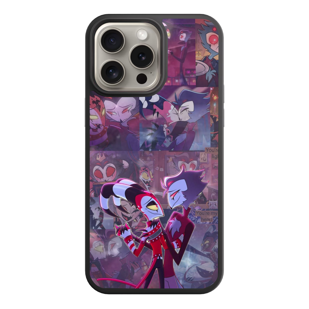 Helluva Boss Phone Case For iPhone Samsung Galaxy Pixel - Blitz And Stolas A Helluva Love Story Collage