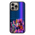 KPop Demon Hunters Phone Case For iPhone Samsung Galaxy Pixel - HUNTRIX On Stage Neon Performance Poster