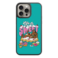 Scooby Doo Phone Case For iPhone Samsung Galaxy Pixel - Scooby Doo Life Is Sweet Graphic On Teal Background