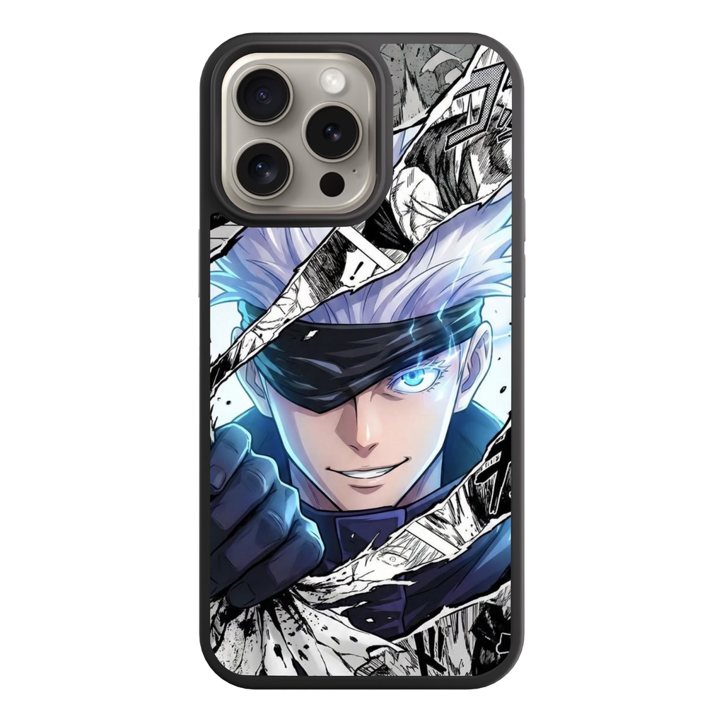 Jujutsu Kaisen Gojo Phone Case For iPhone Samsung Galaxy Pixel - Satoru Gojo Unleashed Six Eyes Manga Collage Poster