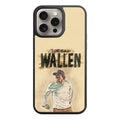 Morgan Wallen Phone Case For iPhone Samsung Galaxy Pixel - Morgan Wallen Sketch Graphic Art In Beige Background