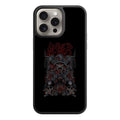 Slayer Phone Case For iPhone Samsung Galaxy Pixel - Slayer Red Logo And Eagle On Skulls In Helmets Black Background