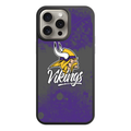 NFL Minnesota Vikings Phone Case For iPhone Samsung Galaxy Pixel - Minnesota Vikings Logo And Script Wordmark On Purple Distressed Background