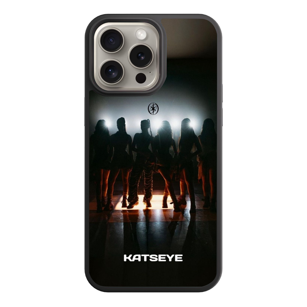 Katseye Phone Case For iPhone Samsung Galaxy Pixel - Katseye Members Silhouette Group Photo With Intense Backlight Background