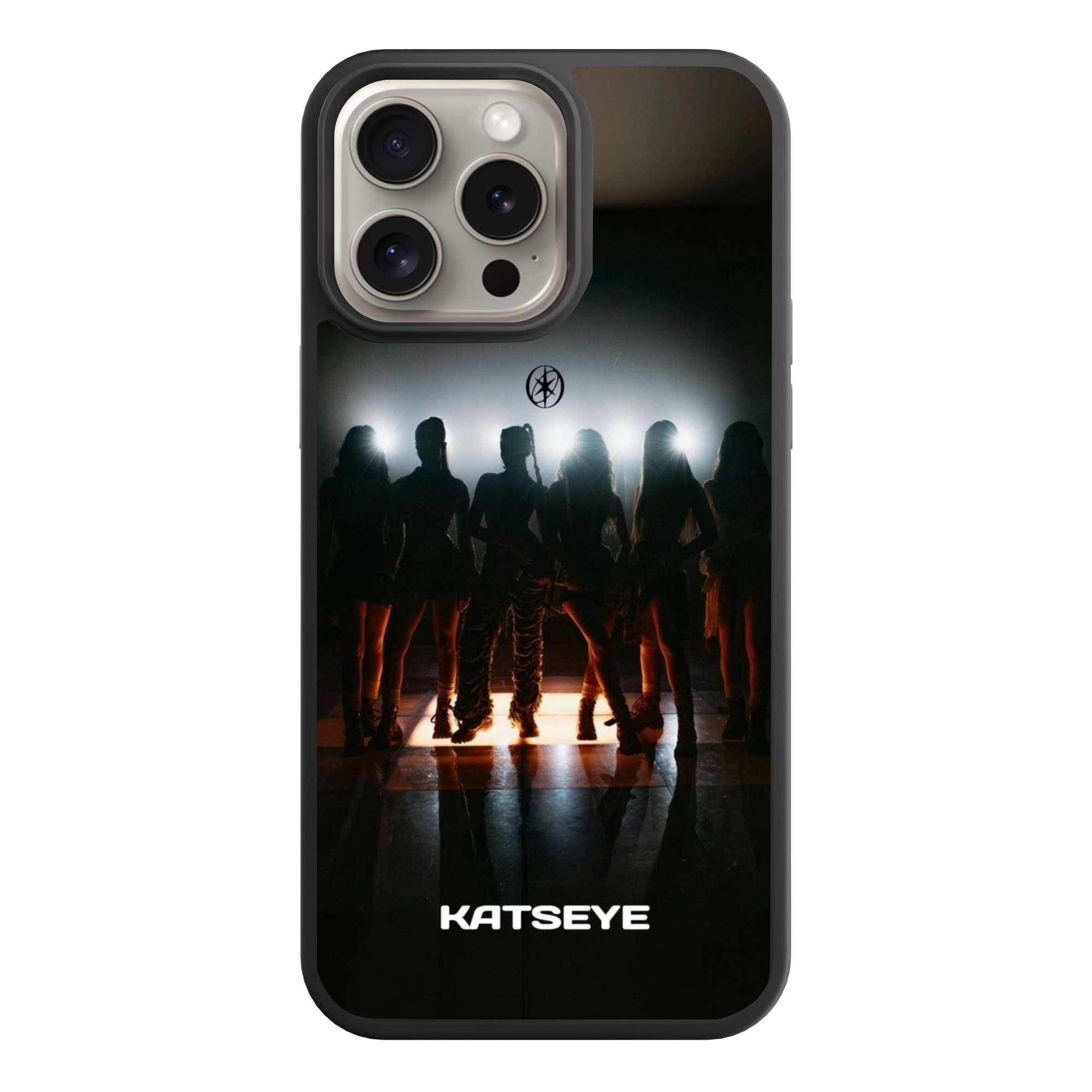 Katseye Phone Case For iPhone Samsung Galaxy Pixel - Katseye Members Silhouette Group Photo With Intense Backlight Background