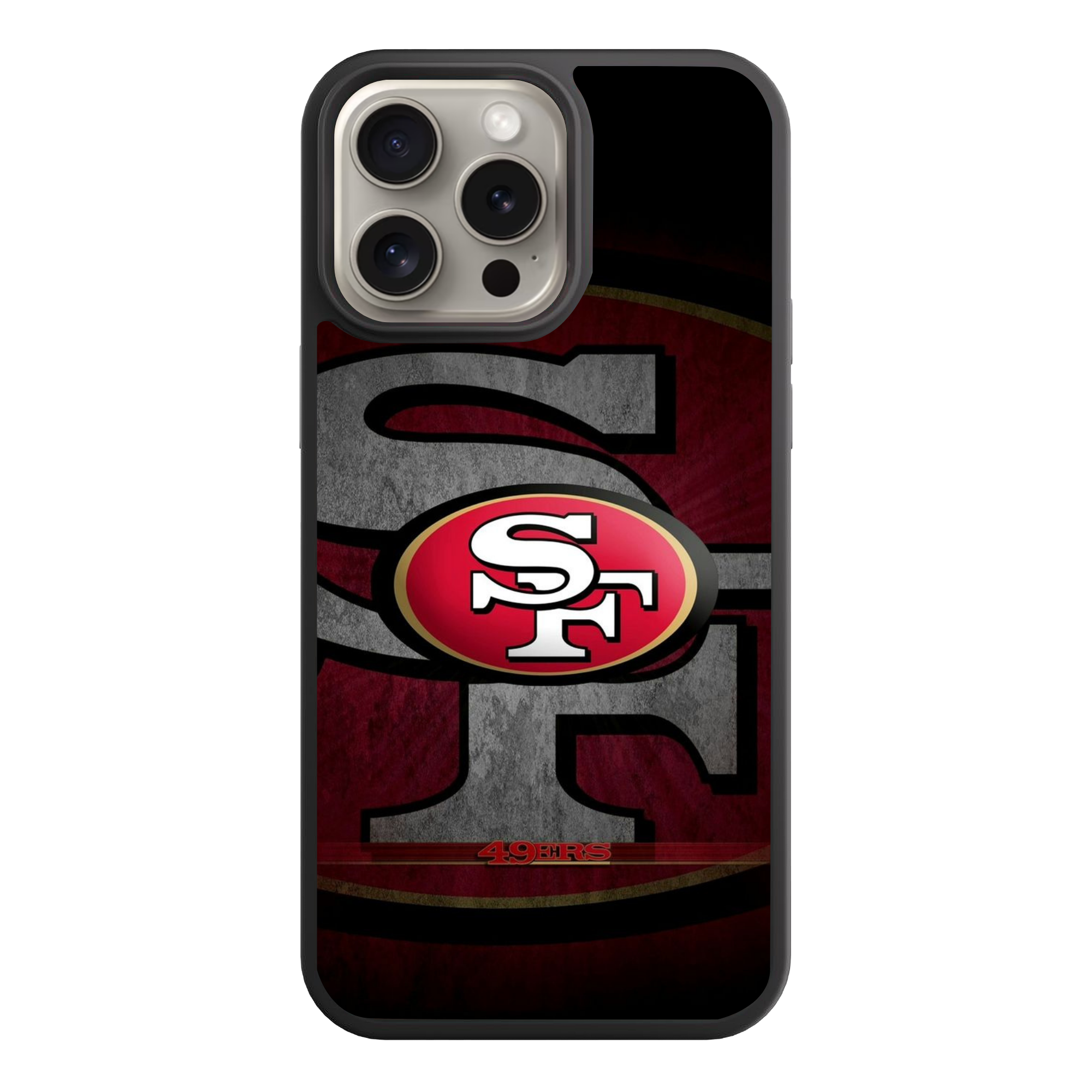 NFL San Francisco 49ers Phone Case For iPhone Samsung Galaxy Pixel - San Francisco 49ers Logo On Distressed SF Background