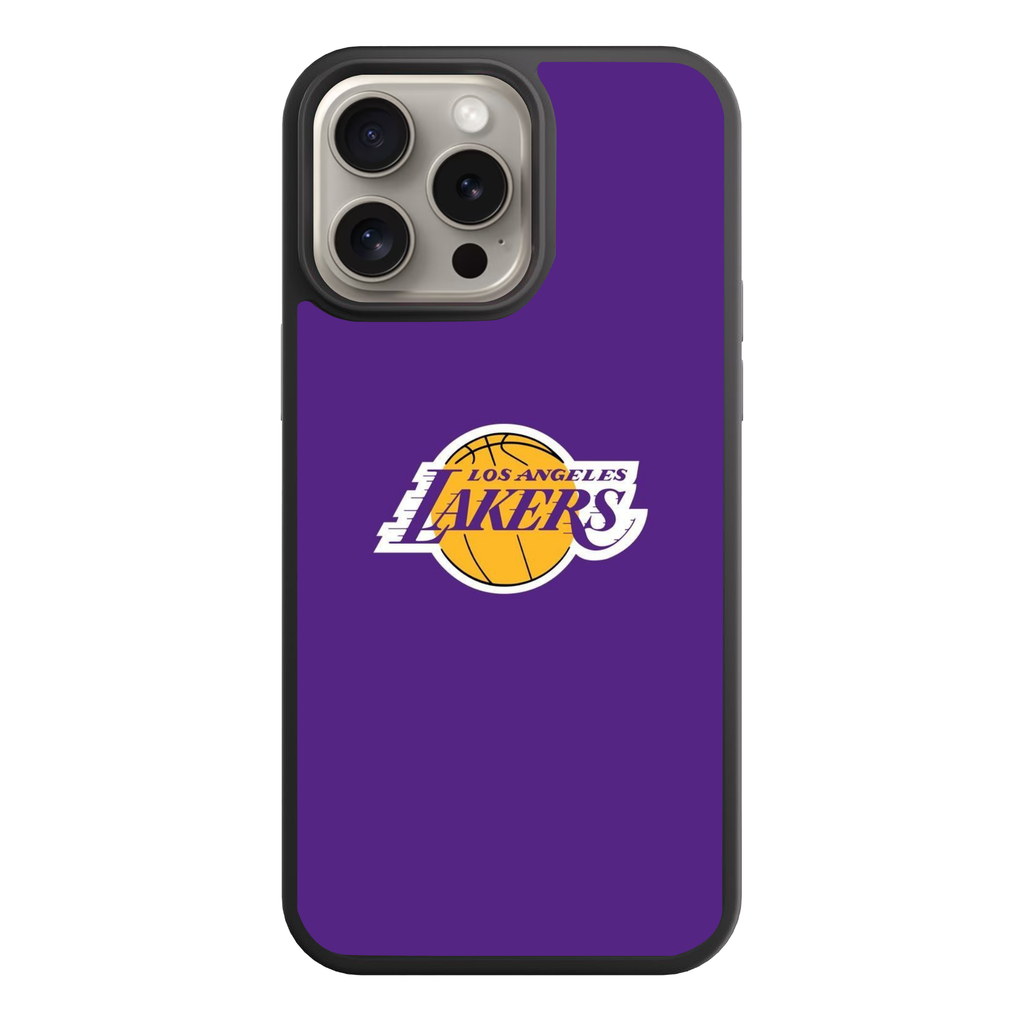 NBA Los Angeles Lakers Phone Case For iPhone Samsung Galaxy Pixel - Los Angeles Lakers Logo On Purple Background