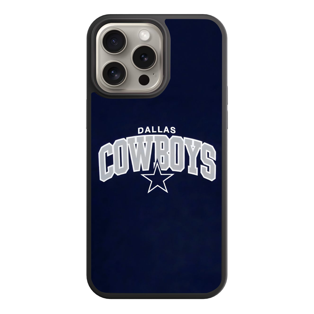 NFL Dallas Cowboys Phone Case For iPhone Samsung Galaxy Pixel - Dallas Cowboys Logo And Wordmark On Navy Blue Background