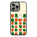 Miffy Phone Case For iPhone Samsung Galaxy Pixel - Miffy In Tulip Field In Beige Background