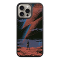David Bowie Phone Case For iPhone Samsung Galaxy Pixel - David Bowie Starman Ziggy Stardust Illustration On Martian Landscape Background