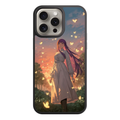Frieren Beyond Journeys End Fern Phone Case For iPhone Samsung Galaxy Pixel - Fern Standing Amidst Glowing Butterflies At Sunset