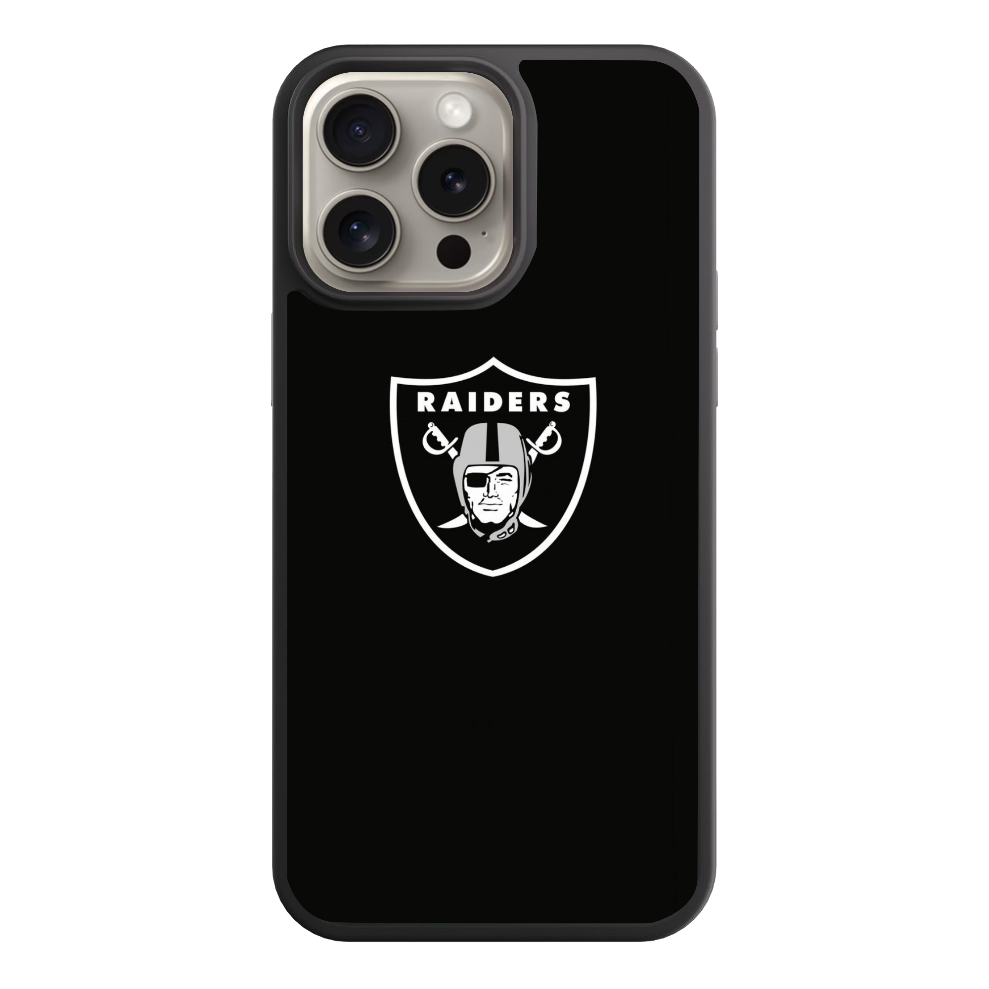 NFL Las Vegas Raiders Phone Case For iPhone Samsung Galaxy Pixel - Las Vegas Raiders Logo On Black Background